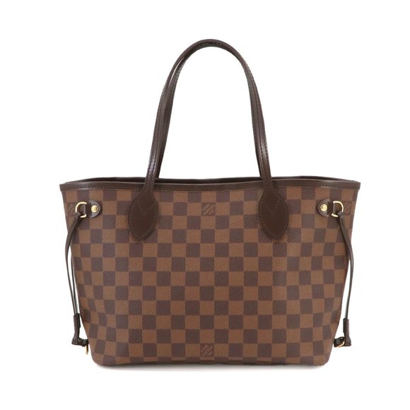 LOUIS VUITTON Handbags - Louis Vuitton Damier Neverfull PM Ebene N51109 Brown
